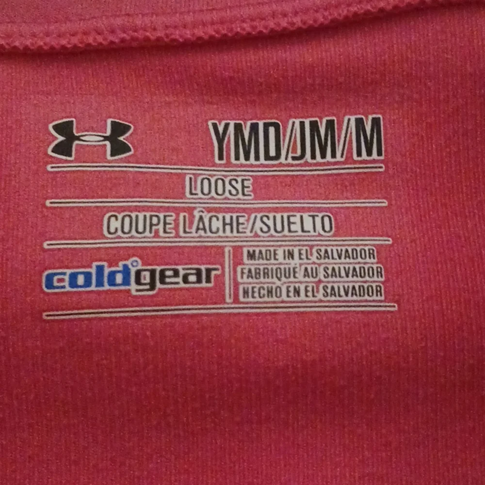 Under Armor girls M pink pullover - Picture 3 of 5